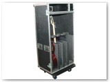 Multi-guitarras con rack arriba y compartimiento para accesorios